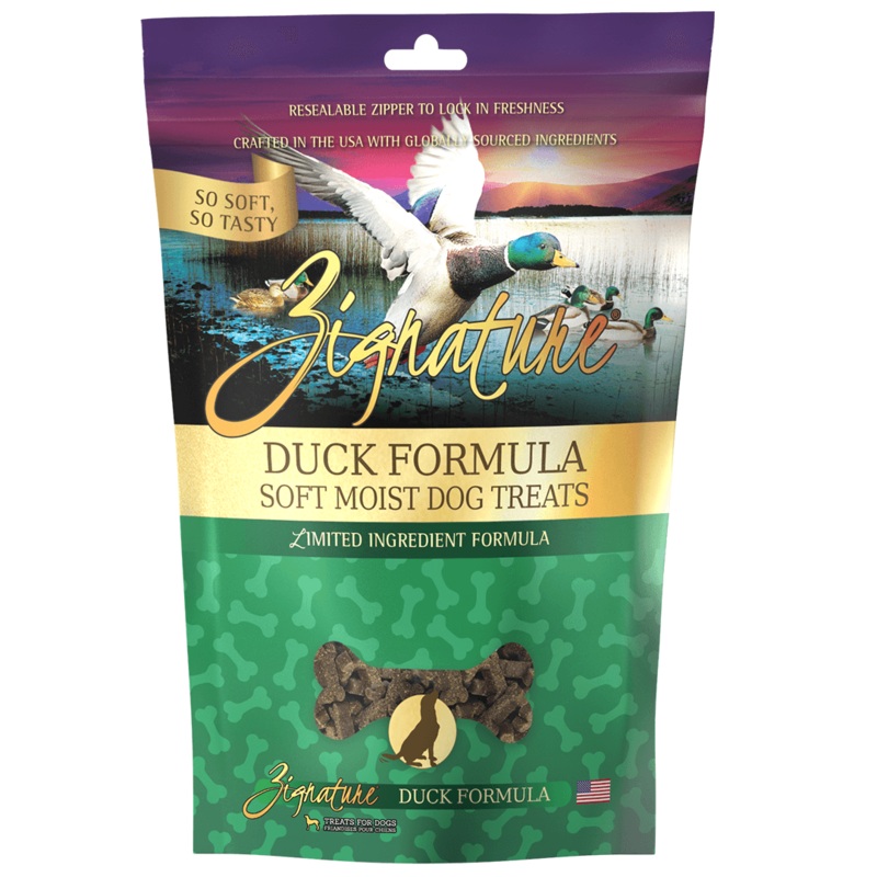 Zignature Duck Formula Soft Moist Treats for Dogs