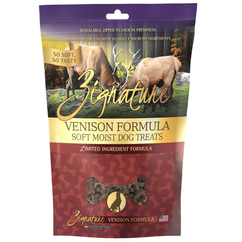 Zignature Venison Formula Soft Moist Treats for Dogs