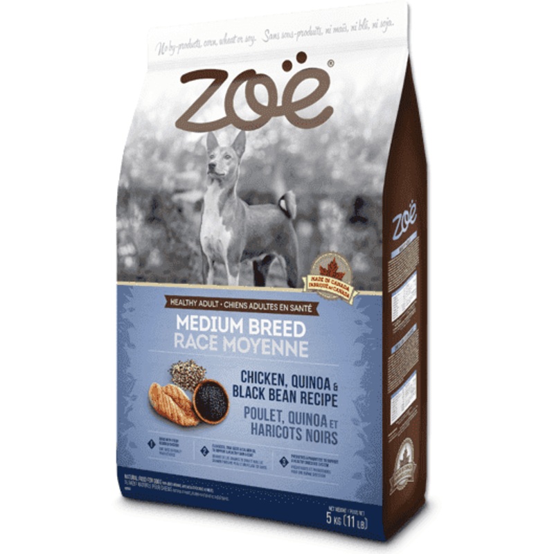 Zoe Dog Adult Medium Breed Chicken, Quinoa & Bean