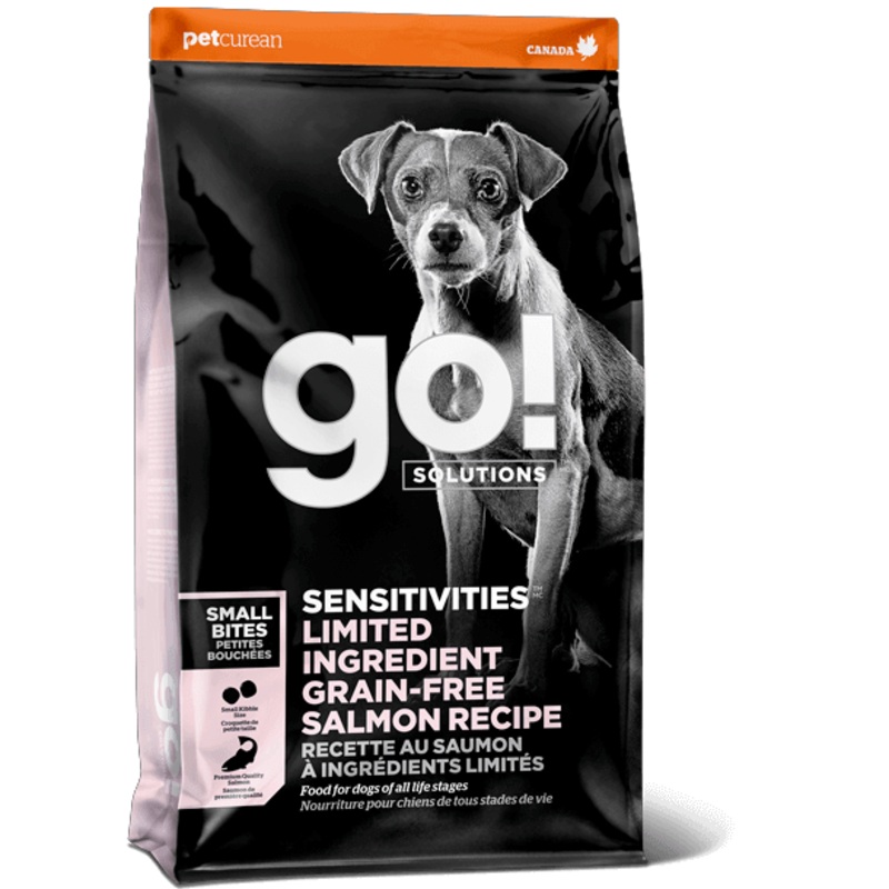 Go! Sensitivities Small Bites Limited Ingredient Grain Free Salmon recipe for dogs