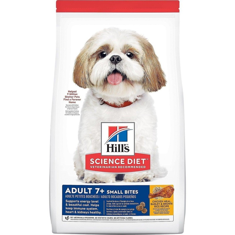 Hill's Science Diet Adult 7+ Small Bites Chicken Meal, Barley & Rice Recipe Dry Dog Food