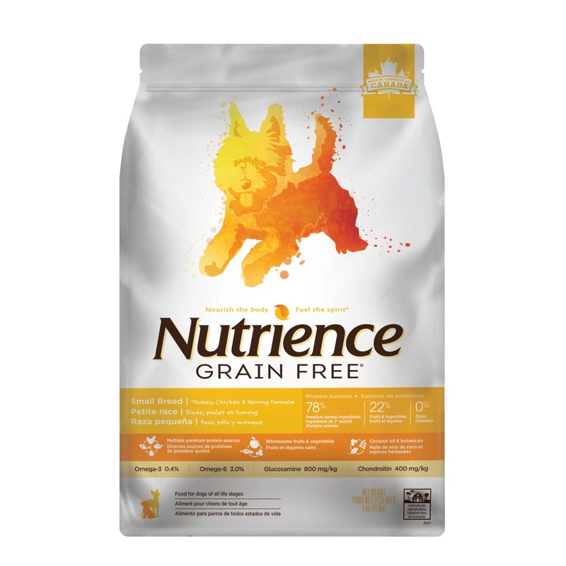 Nutrience Grain Free Small Breed Dog Food Turkey, Chicken & Herring