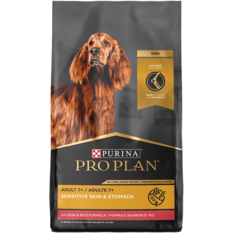 Purina Pro Plan Sensitive Skin & Stomach 7+ Salmon & Rice Formula Dry Dog Food