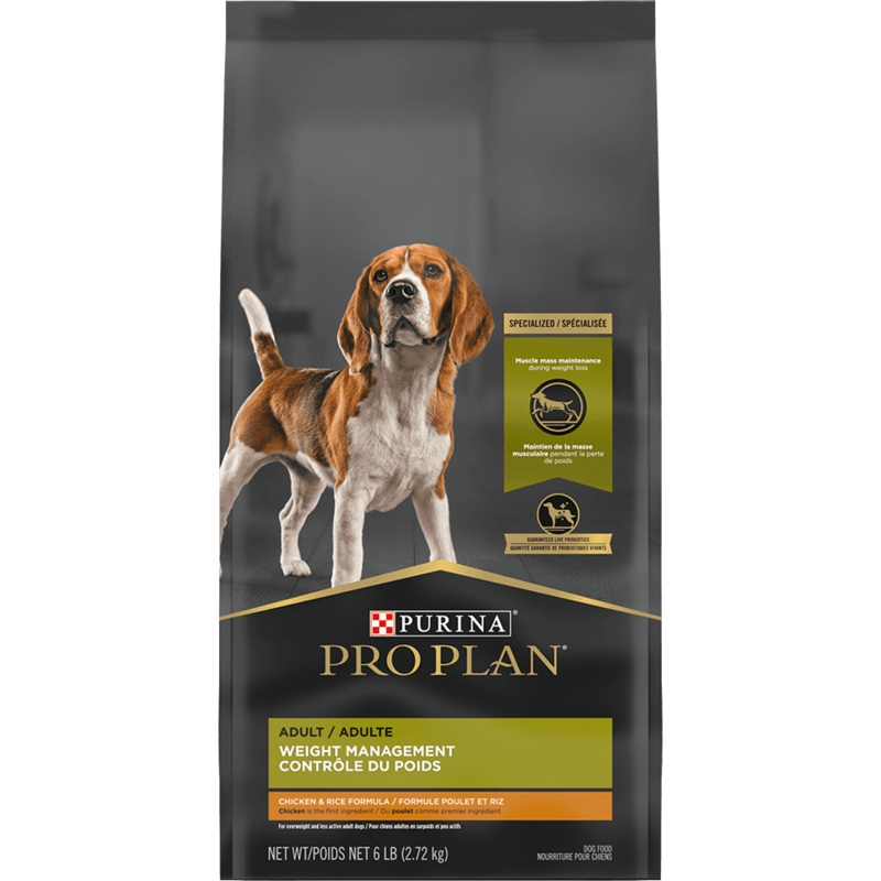 Purina Pro Plan Weight Management Dog Food With Probiotics for Dogs Chicken & Rice Formula