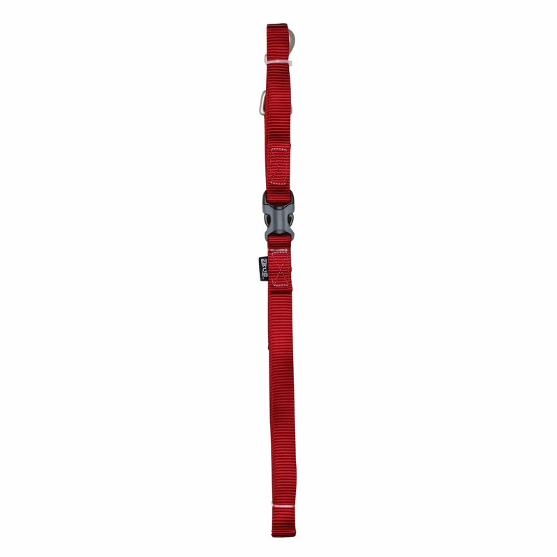 Zeus Nylon Dog Leash Deep Red