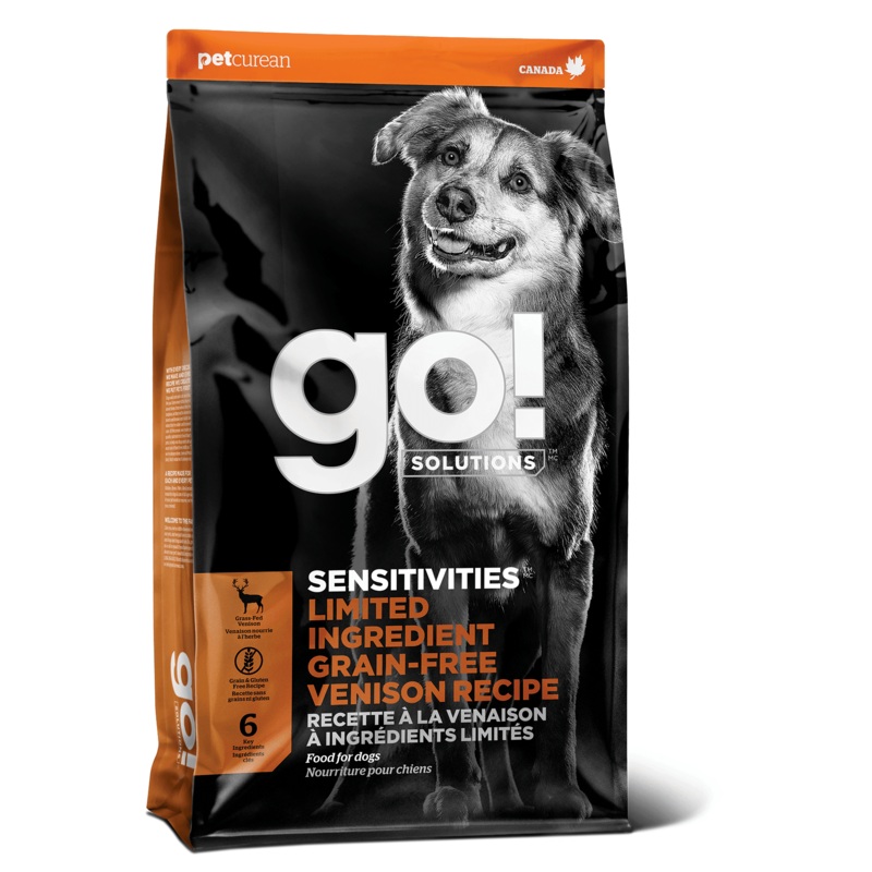Go! Sensitivities Limited Ingredient Grain FreeVenison recipe for dogs