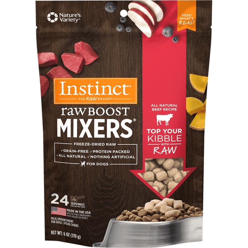 Instinct Raw Boost Freeze Dried Mixers Beef