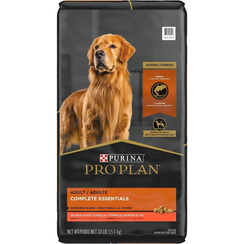 Purina Pro Plan High Protein Dog Food With Probiotics for Dogs Shredded Blend Salmon & Rice Formula