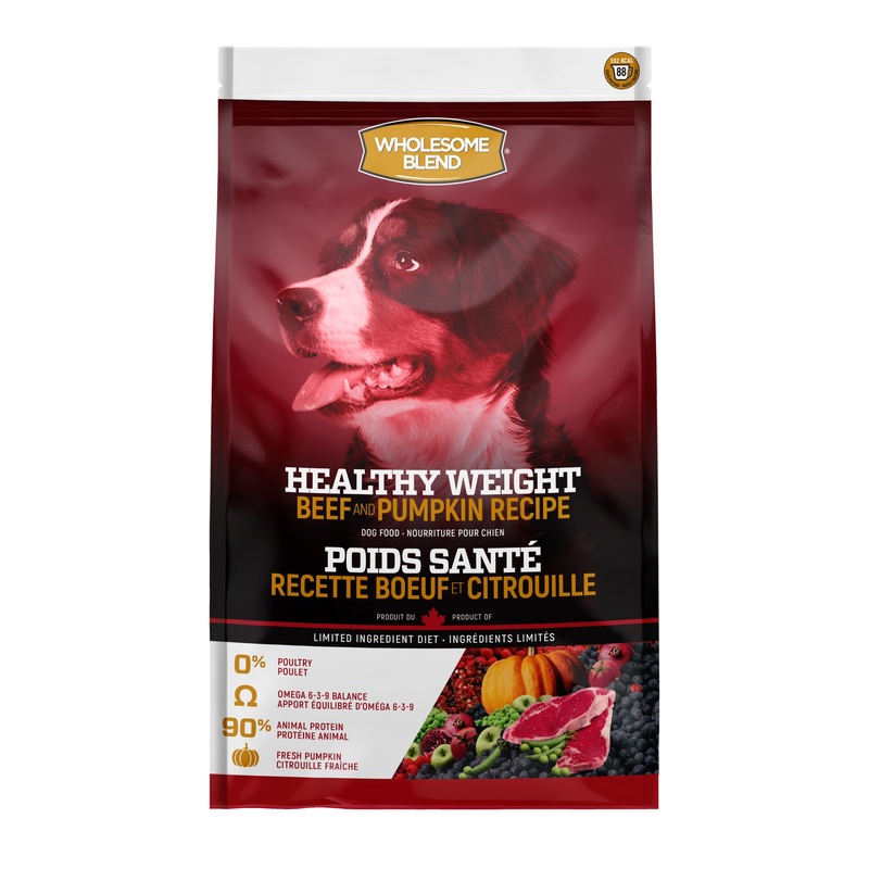Wholesome Blend Dog Food Healthy Weight Beef & Pumpkin Recipe