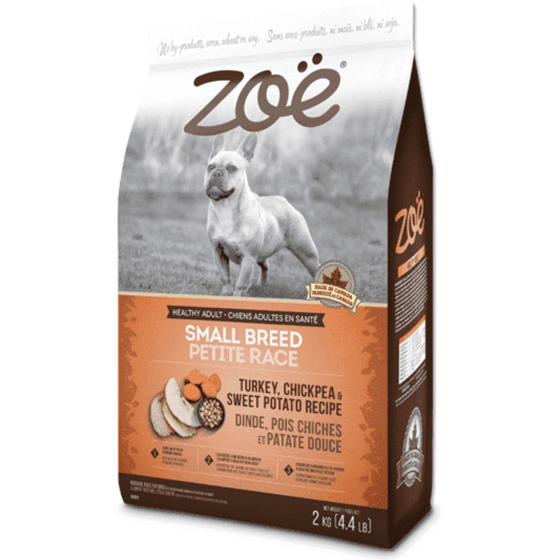 Zoe Dog Adult Small Breed Turkey, Chickpea, Potato
