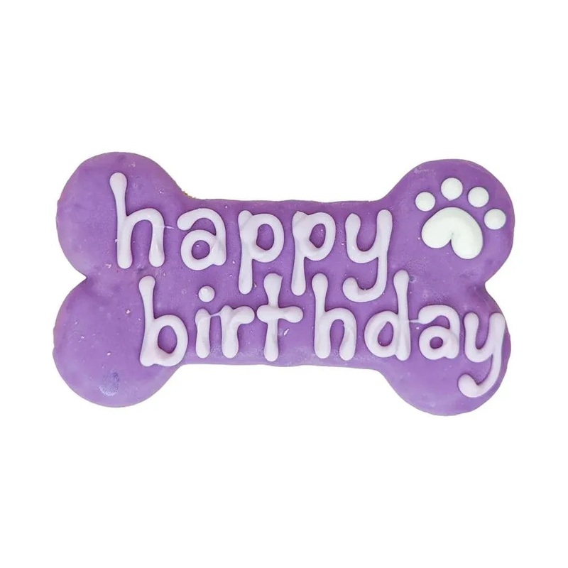 Bosco & Roxy Happy Birthday Bone Violet