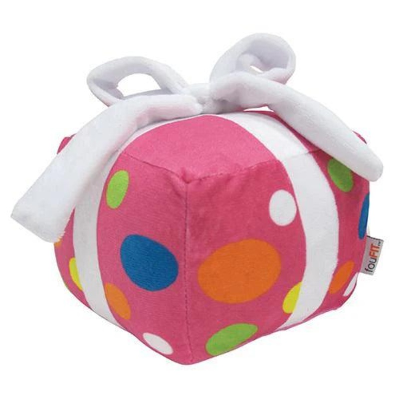 Foufou Dog Plush Birthday Present Dog Toy Pink