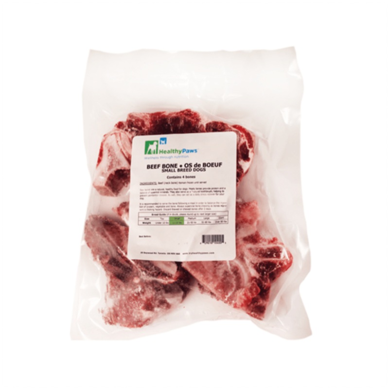 Healthy Paws Raw Dog Treat Beef Neck Bones