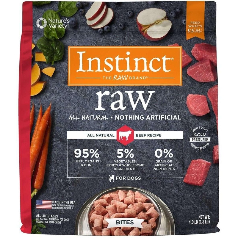 Instinct Raw Dog Food Frozen Beef Bites