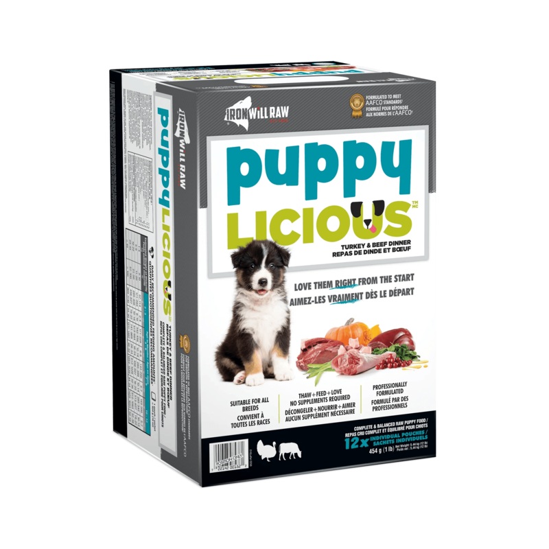 Iron Will Raw Puppylicious Complete Turkey & Beef