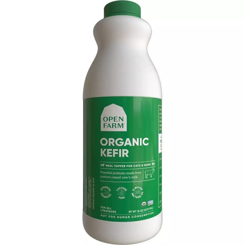 Open Farm Dog Supplement Raw Organic Grass Fed Cow Milk Kefir Frozen