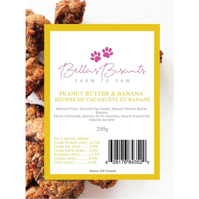 Bella's Biscuits Peanut Butter & Banana