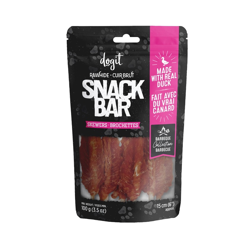 Dogit Snack Bar Dog Treats Duck & Beefhide Skewers
