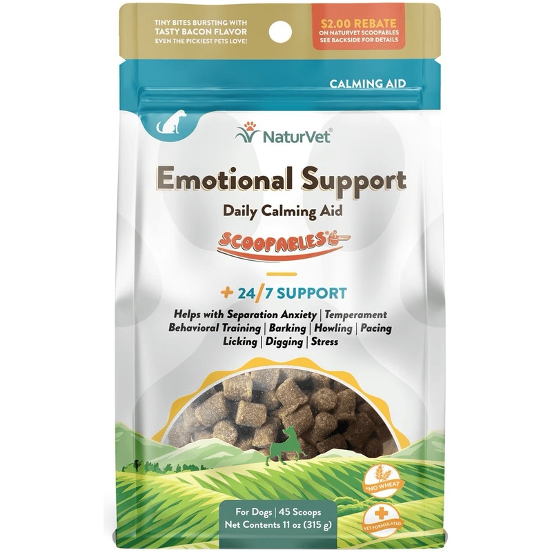 NaturVet Scoopables Emotional Support Daily Calming Aid Dog Supplement