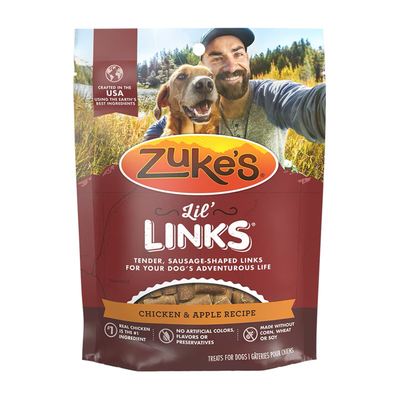 Zukes Lil Links Chicken & Apple Recipe Dog Treats