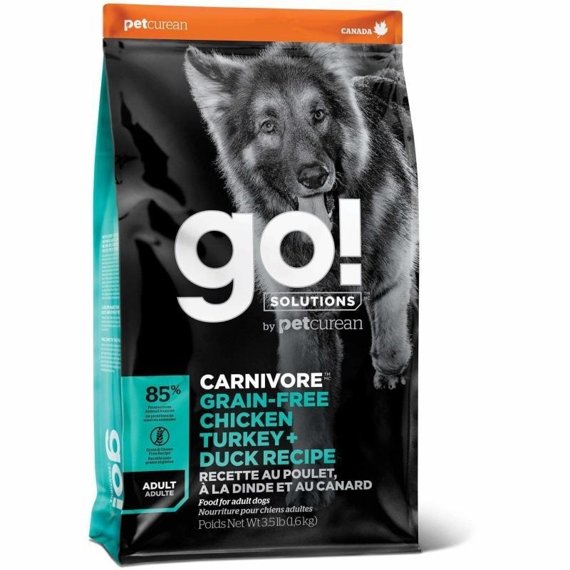 Go! Carnivore Grain-Free Chicken, Turkey + Duck Adult Recipe for dogs