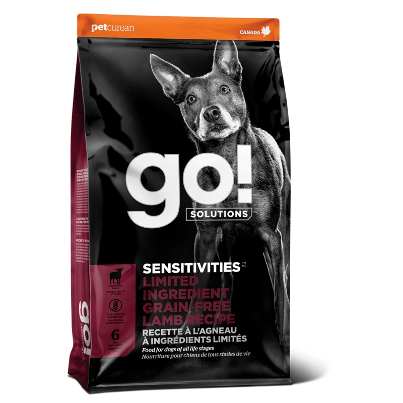 Go! Sensitivities Limited Ingredient Grain FreeLamb recipe for dogs