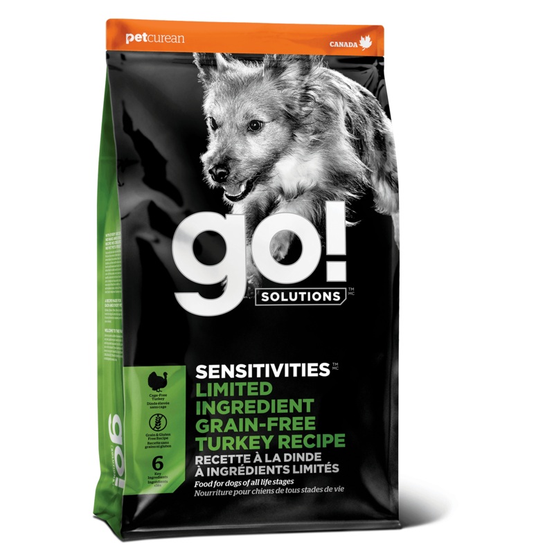 Go! SensitivitiesLimited Ingredient Grain FreeTurkey recipe for dogs