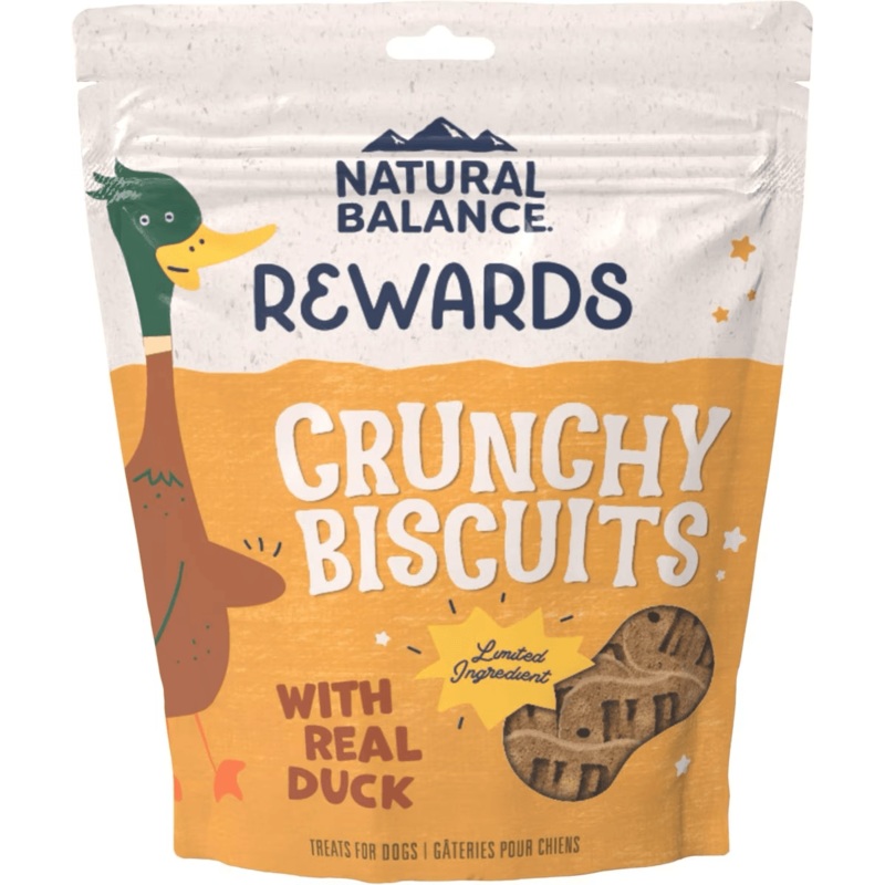Natural Balance Rewards Crunchy Biscuits With Real Duck Dog Treats
