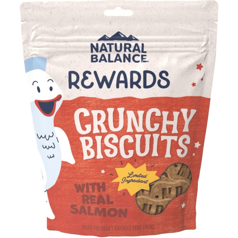 Natural Balance Rewards Crunchy Biscuits With Real Salmon Dog Treats