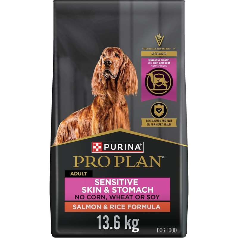 Purina Pro Plan Sensitive Skin and Stomach Dog Food With Probiotics Salmon & Rice Formula