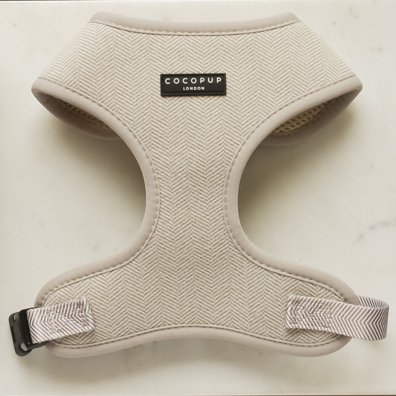 Brown Tweed Adjustable Neck HARNESS