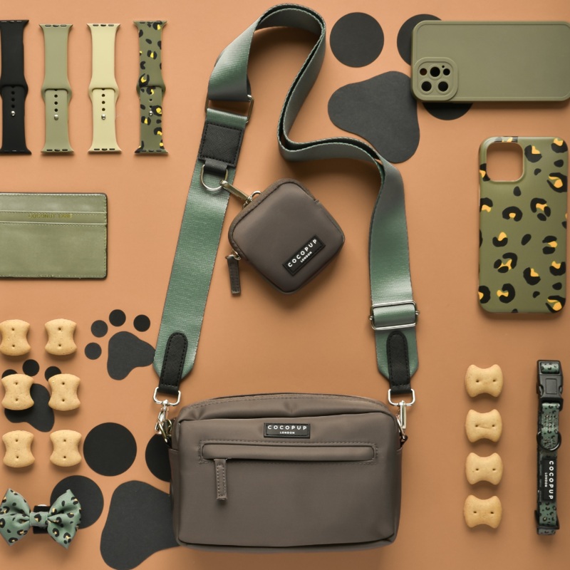 Dog Walking Mocha Bag Bundle - Plain Khaki