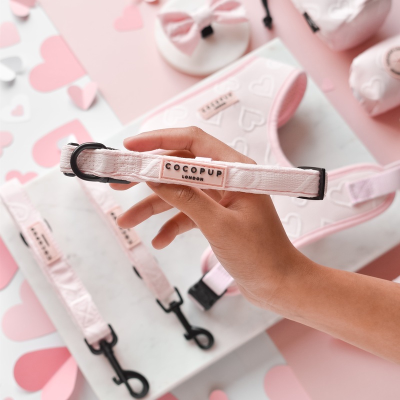 Luxe COLLAR - Baby Pink Heart