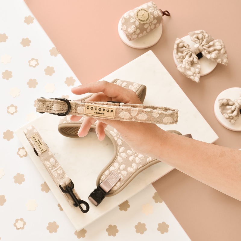 Luxe COLLAR - Mocha Flower