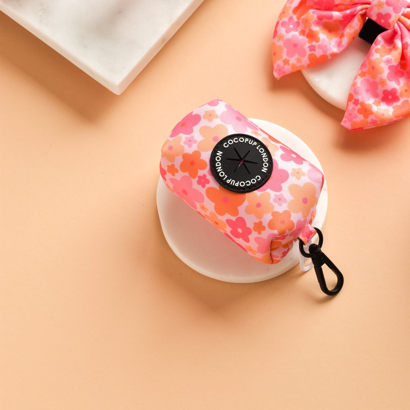 Summer Bloom Poop Bag Holder