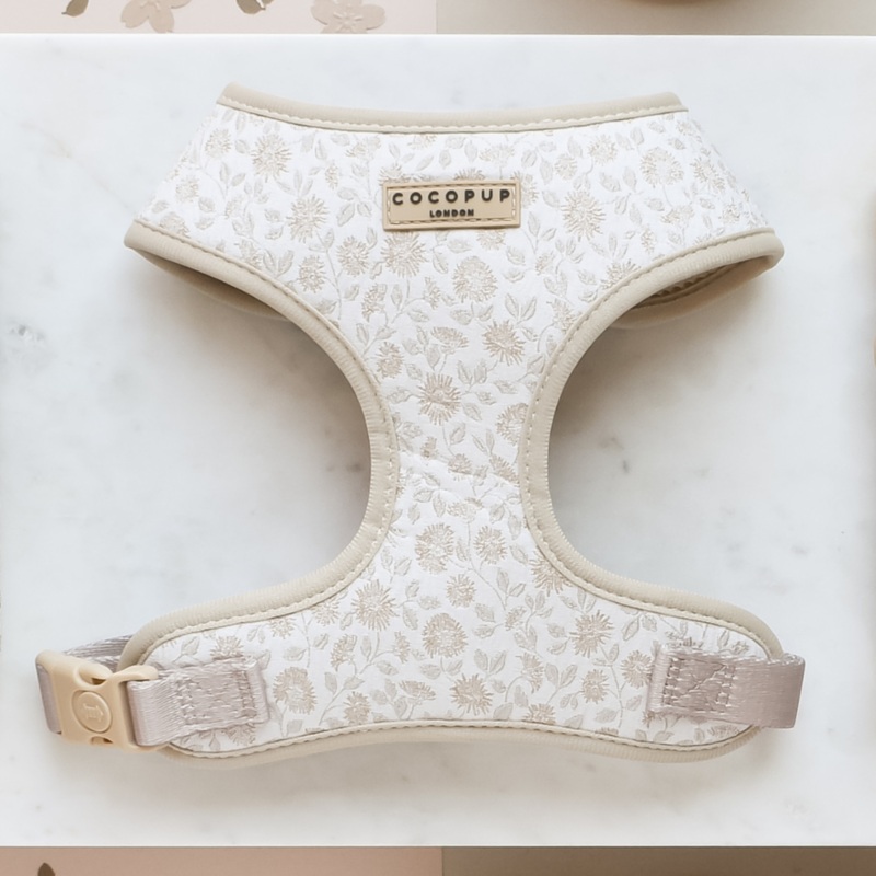Luxe Adjustable Neck HARNESS - Garden Meadow
