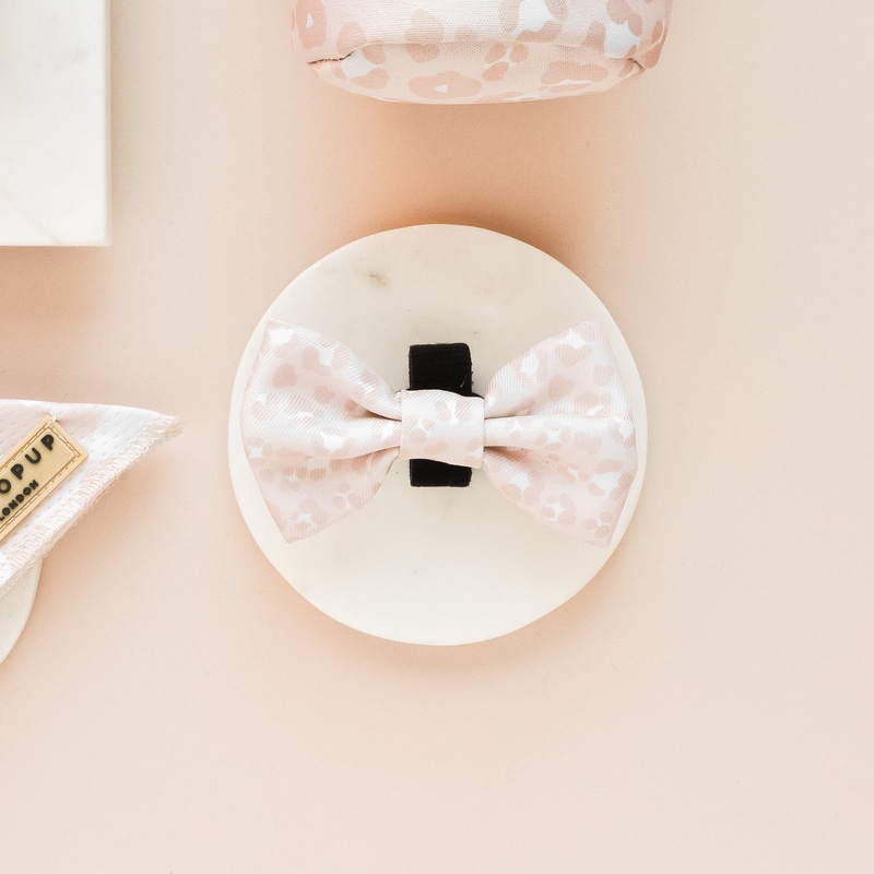 Nude Chic Leopard Bow Tie
