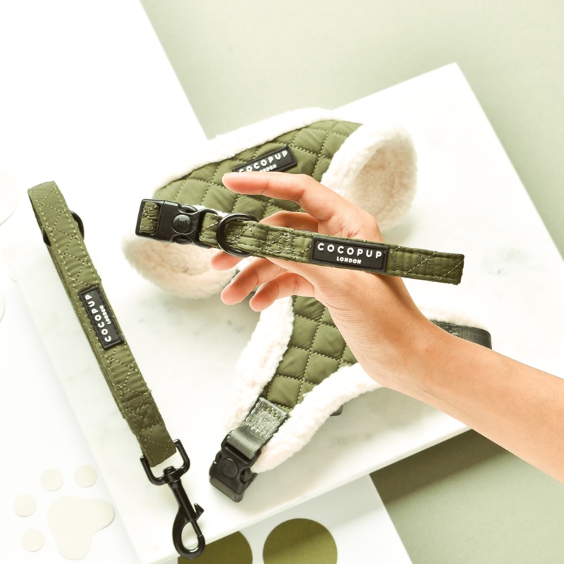 Khaki Quilted COLLAR