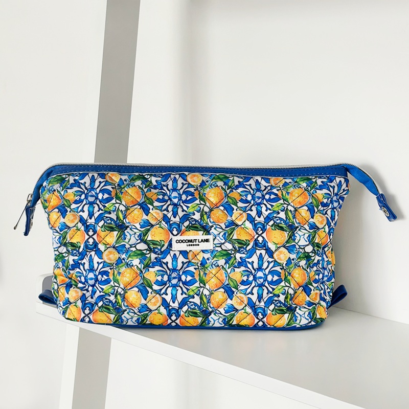 Amalfi Lemon Magic Lifestyle Pouch - By Coconut Lane