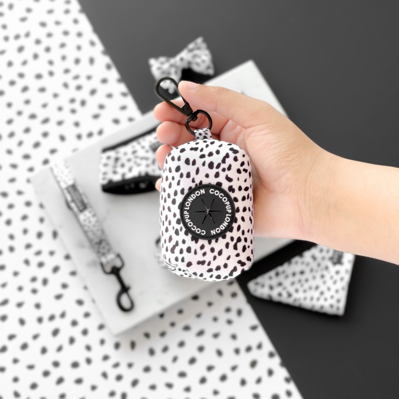 Monochrome Spots Poop Bag Holder