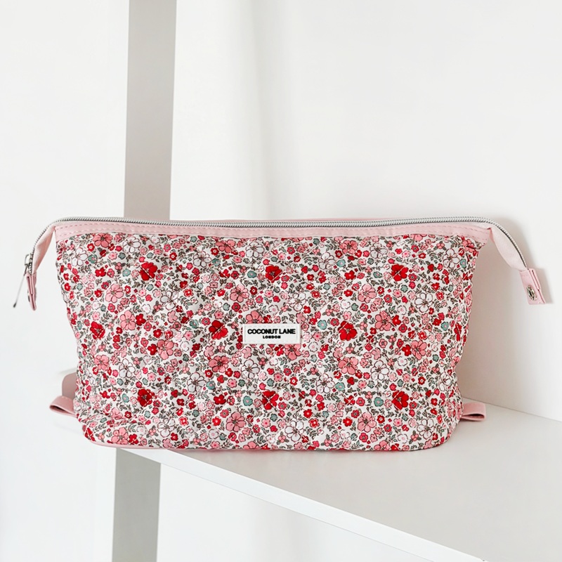 Quilted Cute Flowers Magic Lifestyle Pouch - By Coconut Lane