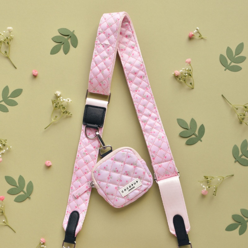 Bag Strap - Quilted Ditsy Floral Pink