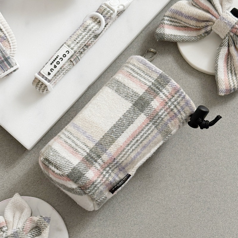 Drawstring Treat Pouch - Spring Plaid