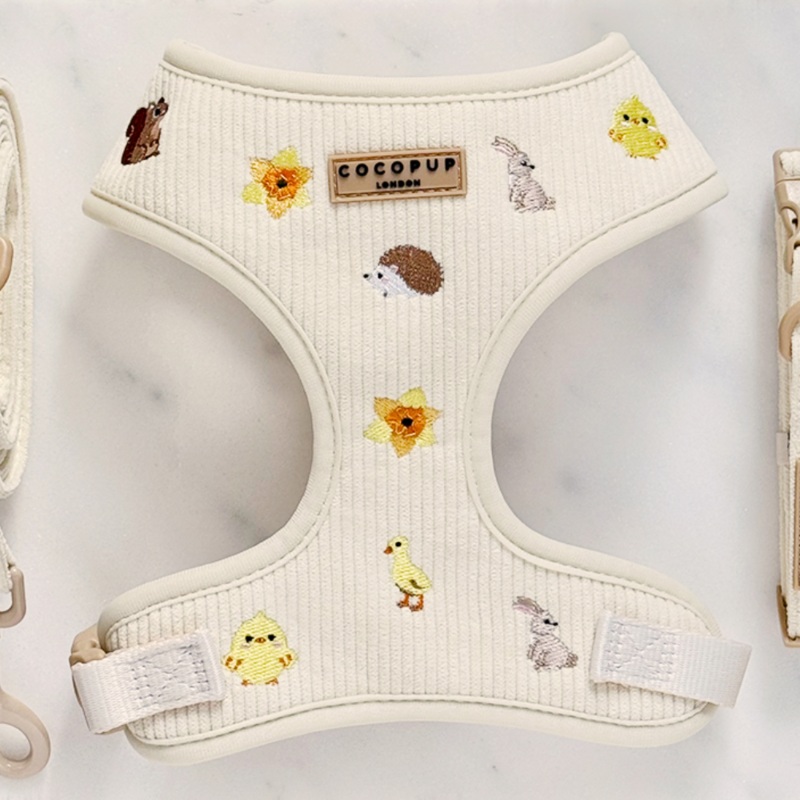 Embroidered Woodland Walkies Adjustable Neck HARNESS