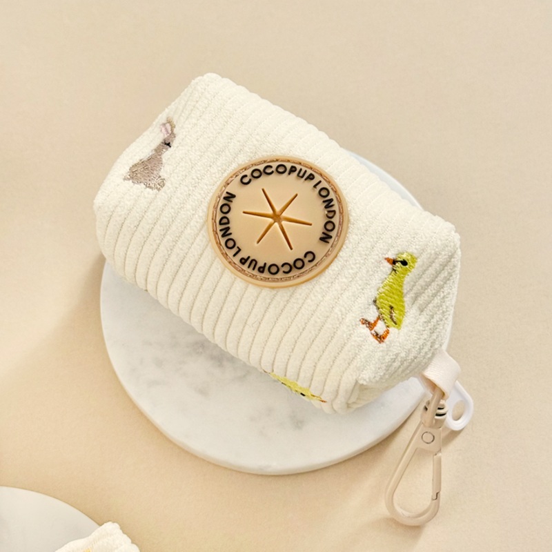 Embroidered Woodland Walkies Poop Bag Holder
