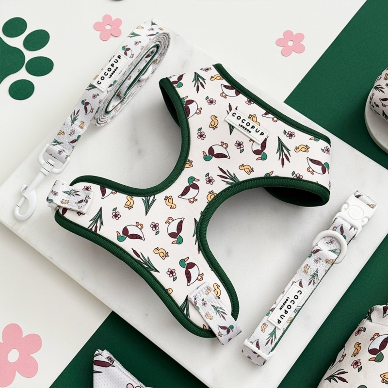 Puddle Pup Adjustable Neck Harness, Lead & Collar Bundle