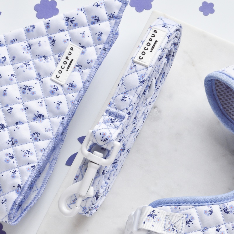 Quilted Ditsy Floral Periwinkle Lead