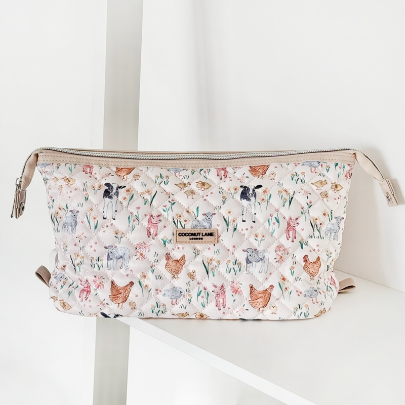 Quilted Farmyard Friends Magic Lifestyle Pouch - By Coconut Lane