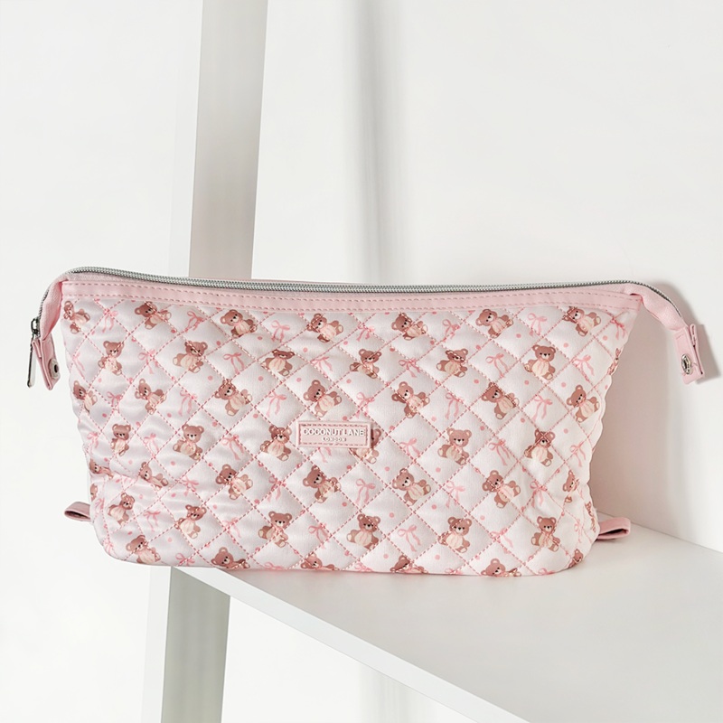 Quilted Teddy Thea Magic Lifestyle Pouch - By Coconut Lane