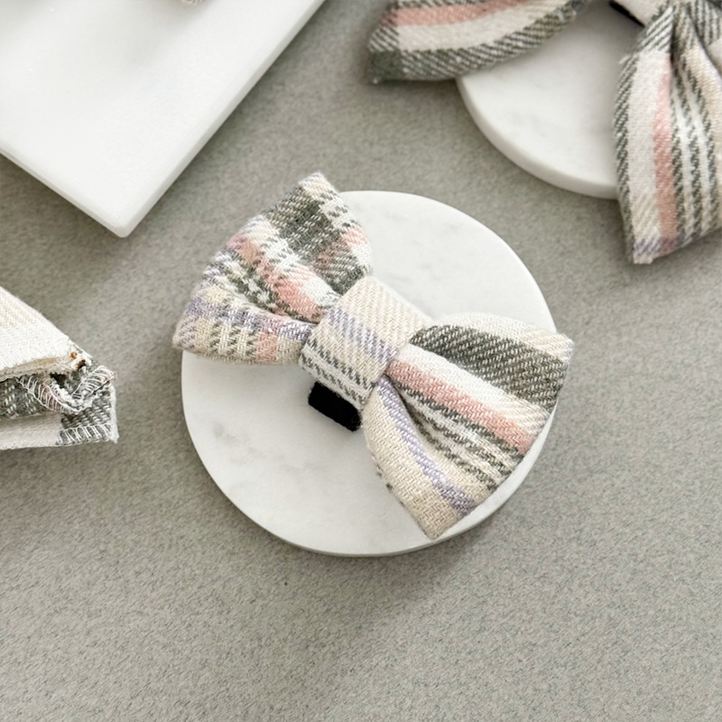 Spring Plaid Bow Tie